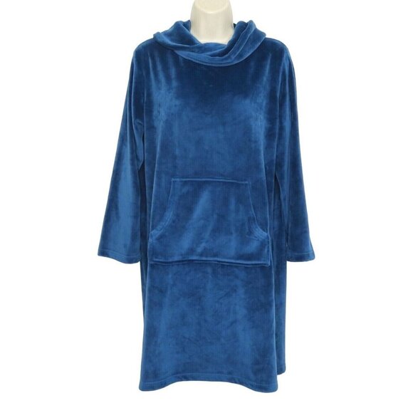 Softies Paddi Murphy Snuggle Lounger Small/Medium S/M Blue Cowl Neck Soft Plush - Picture 1 of 7